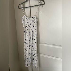 Abercrombie Blue and White Sweetheart Smocked Sundress